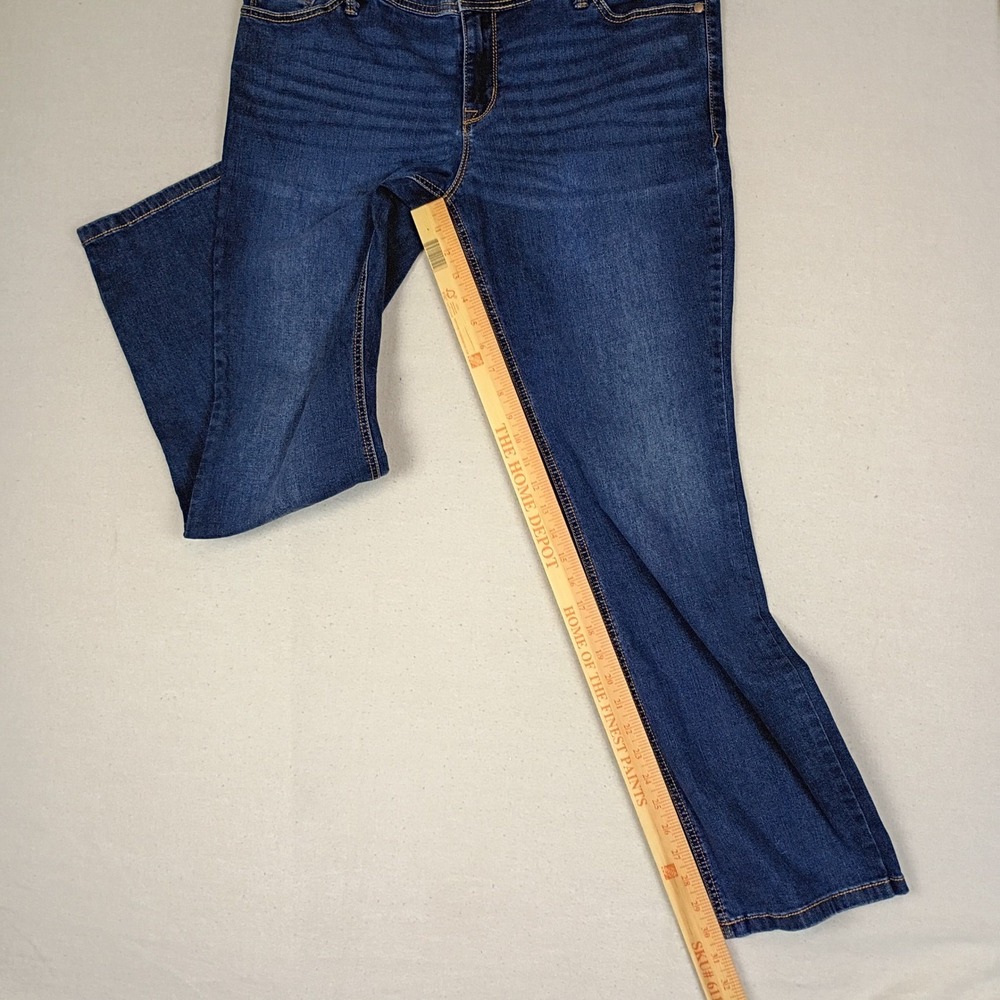 Torrid Womens 16R Luxe Slim Boot Super Stretch Jeans Medium Dark Wash Mid Rise - Picture 13 of 16